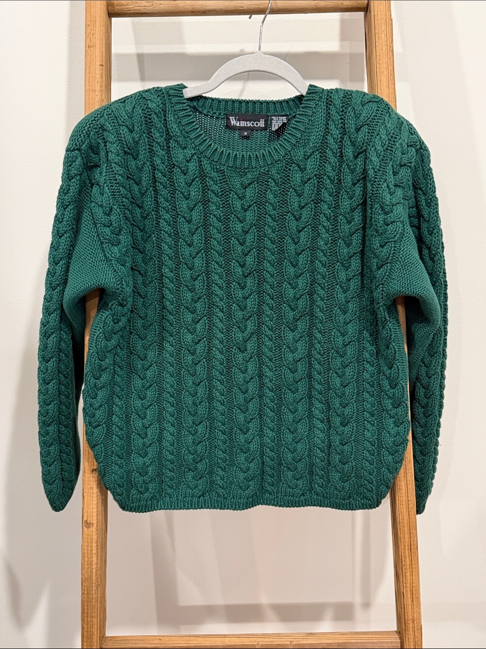 Vintage Wainscott Cable Knit Sweater